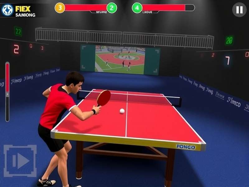 Ping Pong Premier League Main Game Interface Ping Pong Premier League Game Screenshot